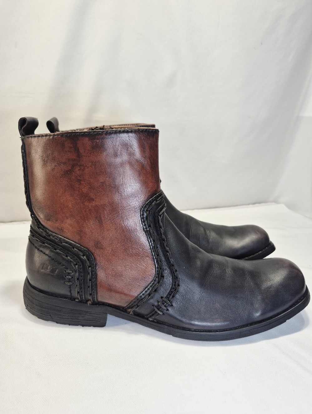 Bed Stu Men's 11 Revolution Two Tone Leather Chukka Boots